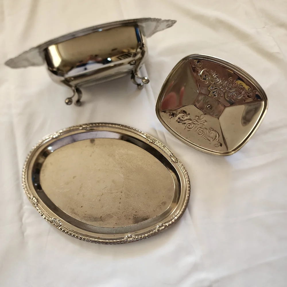 Elegant Silver Plated Serving Dish